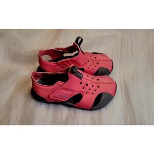 Nike Toddler Girls Sunray Protect 2 Sandals Pink Grey Size 9C Pre-Owned See Desc